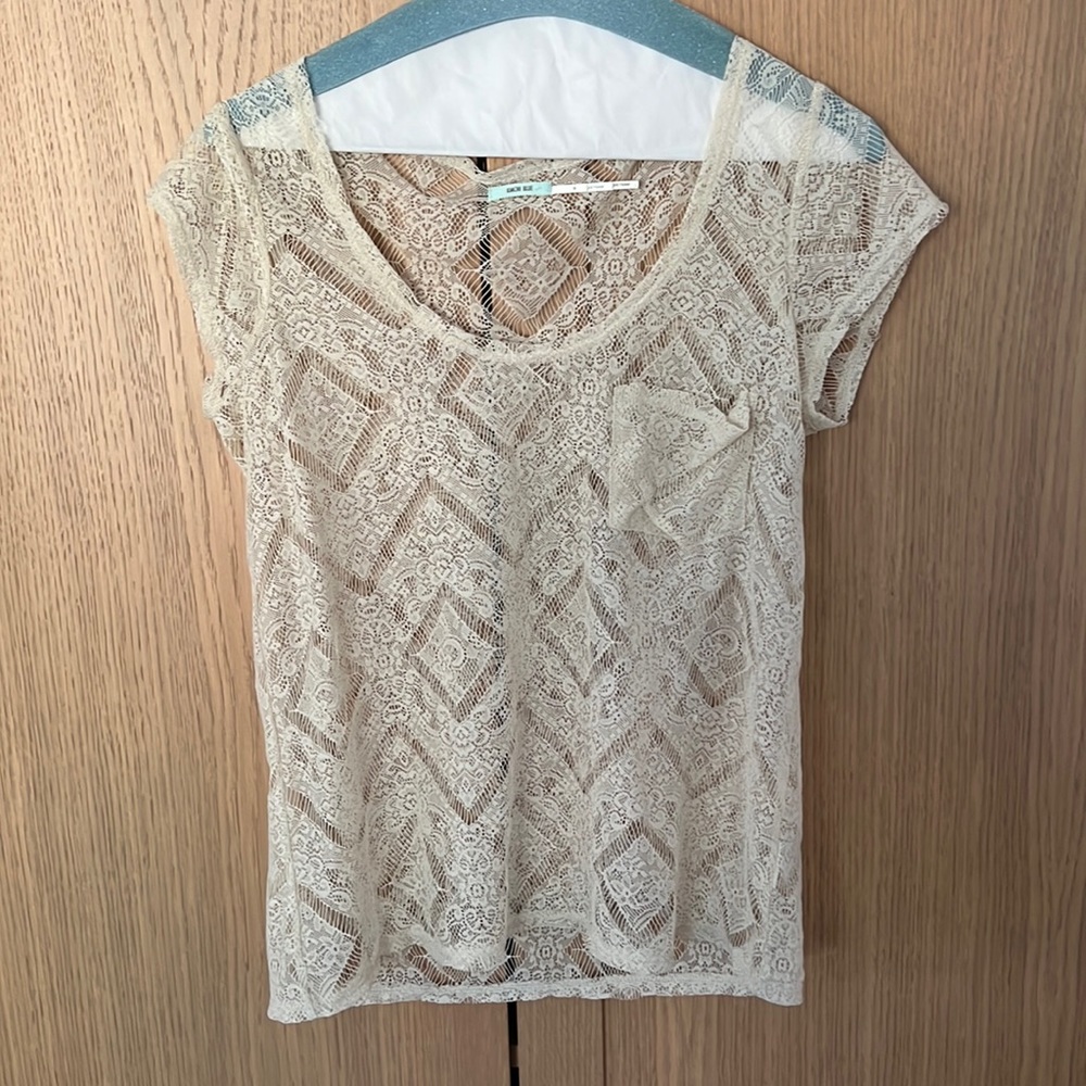 Sheer lace shirt